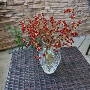 Beautiful handmade beaded Red Floral Arrangement
